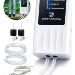 Oxigenador Aquário Compressor Ar Nobreak 3w 2 Saídas Bivolt