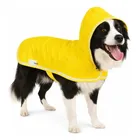 Capa De Chuva Pet Golden Retriever Capuz Refletivo