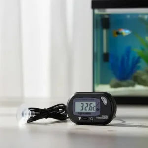 Termômetro Digital Aquário Terrário Estufa Piscina Adega Cor Preto
