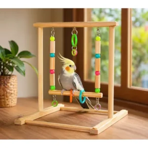 Brinquedo Balanço Playground Para Ringneck Calopsita Periquito Canario