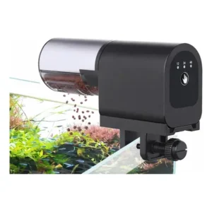 Alimentador Automático Aquário Newpet Peixes Ração Terrario Bateria De Lítio Recarregável Integrada